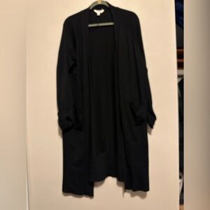 Terra & Sky Elegant Black Women's Cardigan